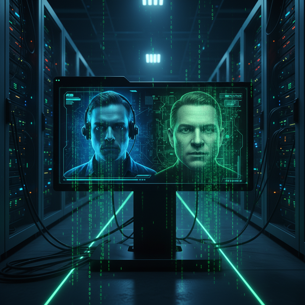 Visualization of real-time deepfake video call technology