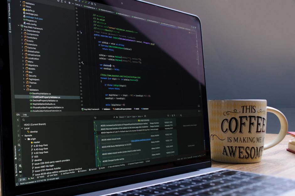 Browser window with Python Playwright code on a desk in the dim light of pre-dawn, a closed Quran beside the keyboard