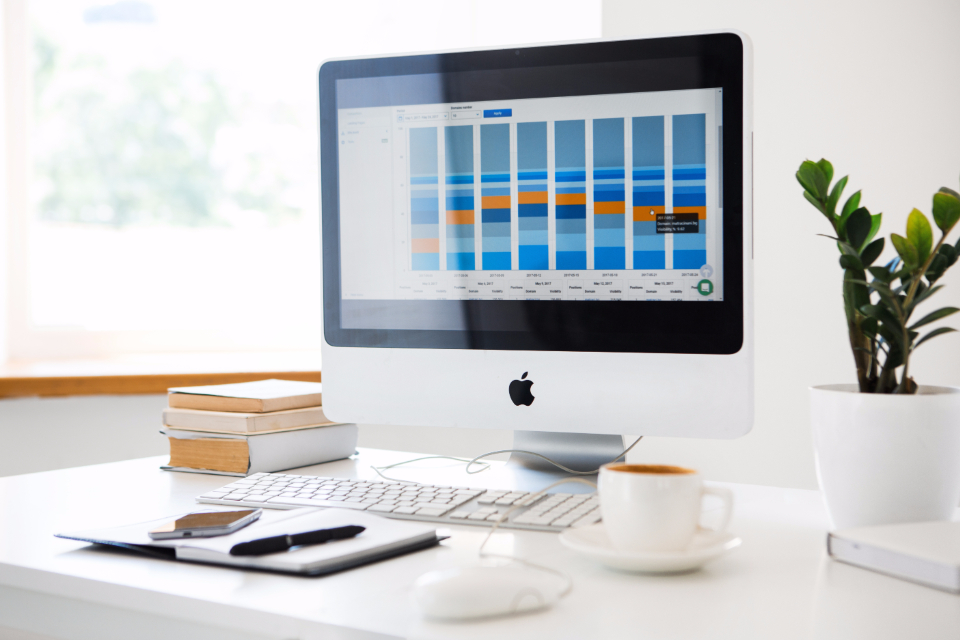 SEO and analytics dashboard illustration
